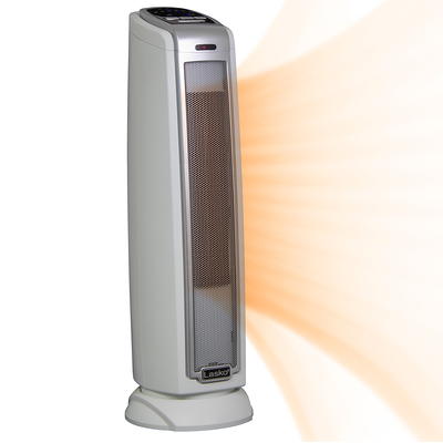 BLACK+DECKER Electric 1500W Oscillating Ceramic Tower Space Heater, Black 