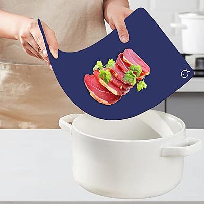 Plastic Flexible Cutting Boards for Kitchen Set of 4, WK Colored