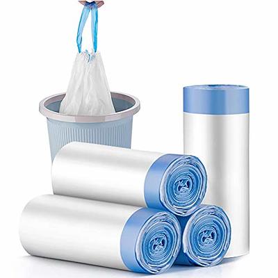 4 Gallon Drawstring Small Trash Bags- Strong Small Trash Can Liners,  Unscented White Garbage Bags for Bathroom, Kitchen, Bedroom, Office, 60  Count(Upgraded - Easy to Separate) - Yahoo Shopping