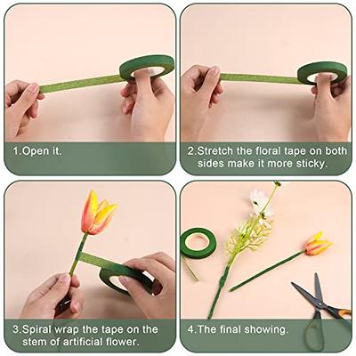 2 4 6 Rolls Green Self Adhesive Florist Floral Tape craft supply Stem Wrap