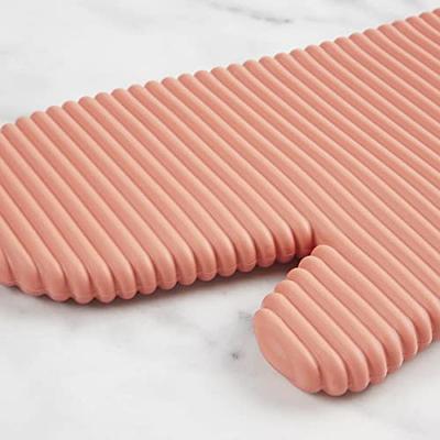 KitchenAid Ribbed Soft Silicone Oven Mitt 2-Pack Set, 7.5x13