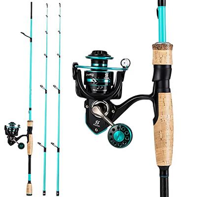  Fishing Rod and Reel Combo - 5.9ft Carbon Fiber