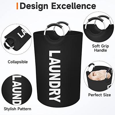 Large Laundry Basket Laundry Hamper Bag Washing Bin Clothes Bag Collapsible  Tall With Handles Waterproof Travel Bathroom College Essentials Storage For  College Dorm, Family - Temu