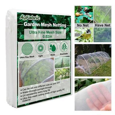 6.5 ft. x 20 ft. White Garden Netting Protect Plants Fruits Flowers Against  Bugs Birds and Squirrels - Yahoo Shopping