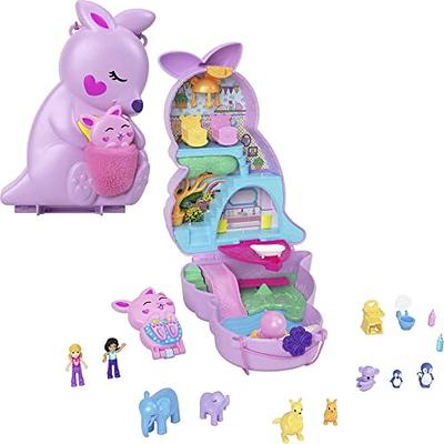 Polly Pocket Large Llama Party Compact, Animal Toy with 2 Micro Dolls and  25+ Surprise Accessories 