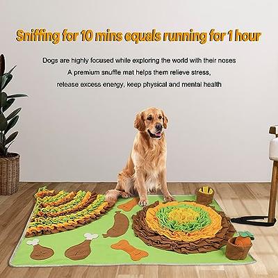 ZMUBB Pet Snuffle Mat for Dogs Sniff Mat Nosework Feeding Mat Slow Feeder  Interactive Dog Puzzle Toys for Training and Stress Relief Encourages