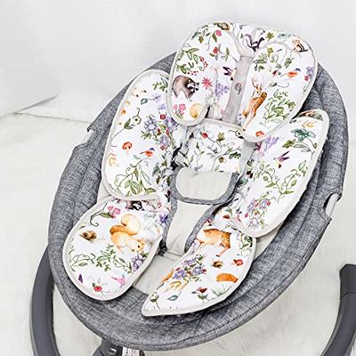 Pea Pod Baby Car Seat Head Support for Newborn, 2 in 1 Infant Car Seat Head  Body Support for Girls Extra Soft Breathable Baby Car Seat Cushion Insert