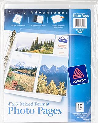 Avery Clear Photo Album Pages for 3 Ring Binder, 10 Sleeves Holds