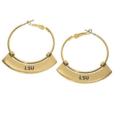 Alabama Crimson Tide Weller Gold Hoop Earrings