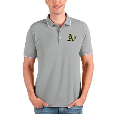 Men's Antigua Heathered Gray Oakland Athletics Affluent Polo - Yahoo  Shopping
