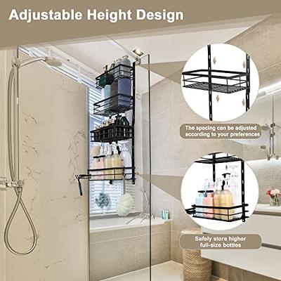 Oumilen Over the Door Shower Caddy, 5-Tier Adjustable Hanging