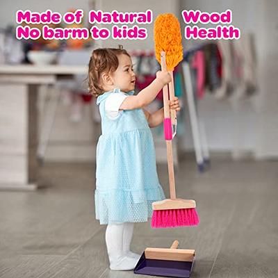 Kids Cleaning Set Toys Toddler Broom Baby Mop Dustpan Playset