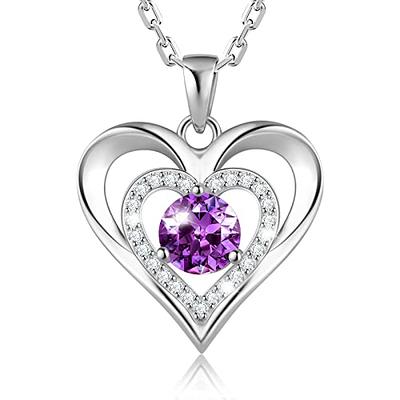 LOUISA SECRET Birthstone Heart Necklaces for Women, 18k Gold Plated and 925  Sterling Silver Infinity Forever Love Pendant Necklaces, Birthday  Anniversary Jewelry Gift for Her Mama Wife Mom - Yahoo Shopping