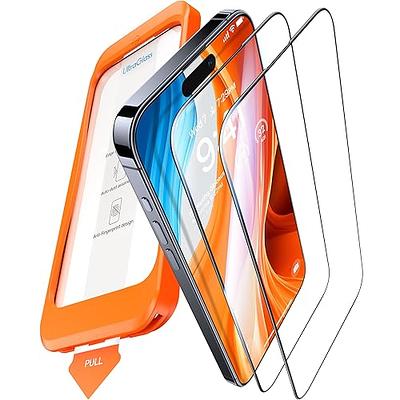 JETech Screen Protector for iPhone 15 Pro Max 6.7-Inch, Tempered Glass Film  with Easy Installation Tool, Case-Friendly, HD Clear, 3-Pack :  : Electronics & Photo