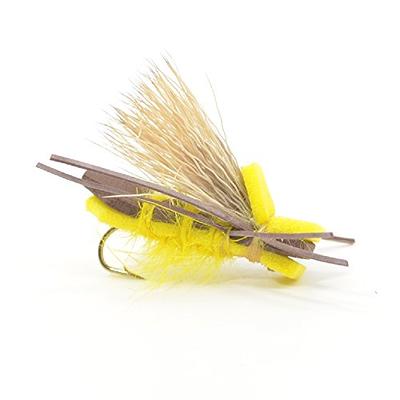 Dropper Hopper Foam Body High Visibility Grasshopper Dry Fishing Fly  Collection