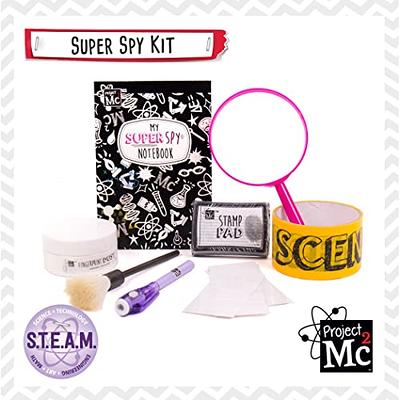 Project MC2 Pretend Play Super Spy Gear STEM Science Kit, Become a Human  Lie Detector with Detective Finger Print Identification Set, Crime Scene  Tape, Magnifying Glass, Spy Notebook & More Stuff 