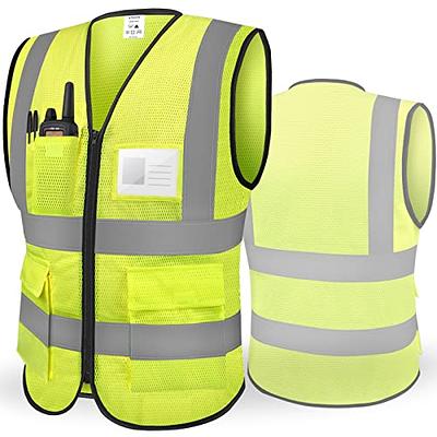 TICONN Reflective Safety Vest High Visibility Class II Mesh Vest