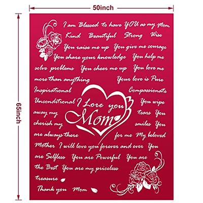 Mom Gifts, To My Mom Blanket, Mom Gift From Daughter, Everything I Am Is  Because Of You, Throw Blanket, Blanket Gift For Mom