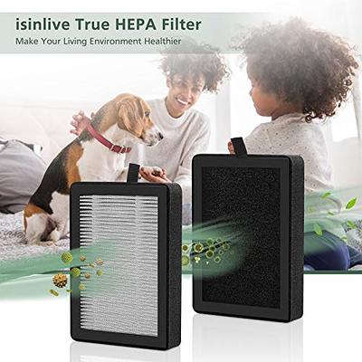 Levoit LV-H128 Air Purifier Replacement Filter, 3-in-1 Pre-Filter, H13 True  HEPA Filter, Activated Carbon Filter, LV-H128-RF