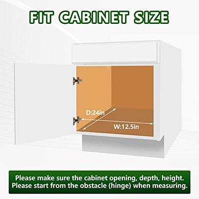 LOVMOR Pull Out Cabinet Organizer 11 W x 21 D, Kitchen Cabinet Pull Out Shelves Slide Out Storage