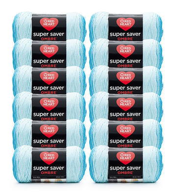 Red Heart Super Saver Ombre Yarn 12 Bundle - Scuba - Yahoo Shopping