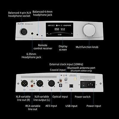  S.M.S.L D12 Audio DAC Mini HiFi Audio Decoder DAC Input  USB/Coaxial/Optical Output RCA/Headphone Amplifier DSD512 32-bit 768KHZ for  PS5 Switch Support MQA (Black) : Electronics
