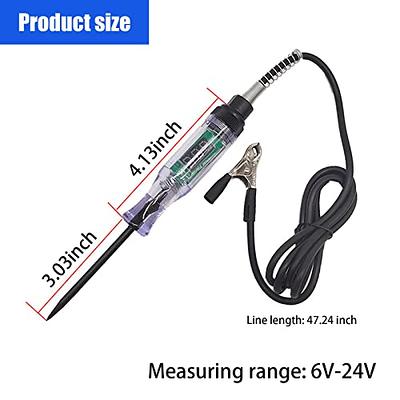 DC 6-12V Test Light Electric Circuit Voltage Tester Truck/Boat/Car/RV Fuse  Kit