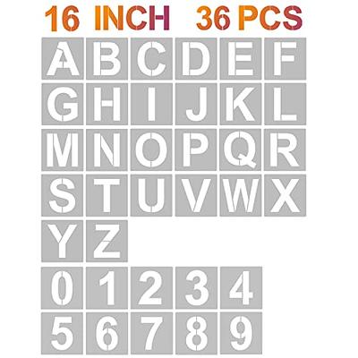 8pcs Letter Stencil Alphabet Stencils, Plastic Stencils Drawing