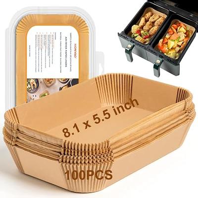 Air Fryer Silicone Liners Rectangular Airfryer Baking Tray Basket  Accessories for Ninja DZ401 DZ550 Foodi 10