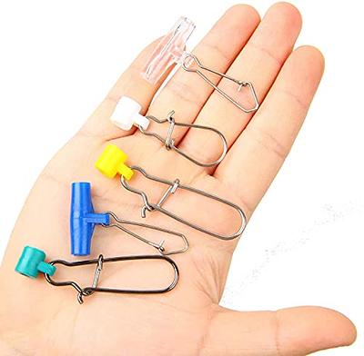 Fishing Line Sinker Slides 25~100Pcs Catfishing Rig Sinker Slider Swivel  Stainless Steel Duo Lock Snaps Saltwater Fishing Tackle