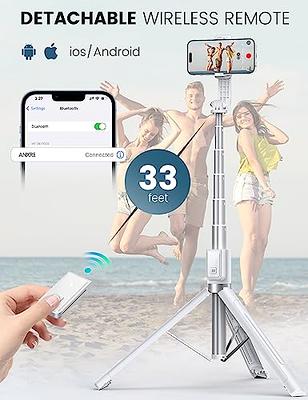 SENSYNE 62 Phone Tripod & Selfie Stick, Extendable Cell Phone Tripod Stand  with Wireless Remote and Phone Holder, Compatible with iPhone Android