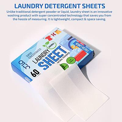 EcoEgret Laundry Detergent Sheets, 100 Count, Fresh Linen Scent, Biodegradable, Vegan-Friendly, Hypoallergenic, Liquidless Technology