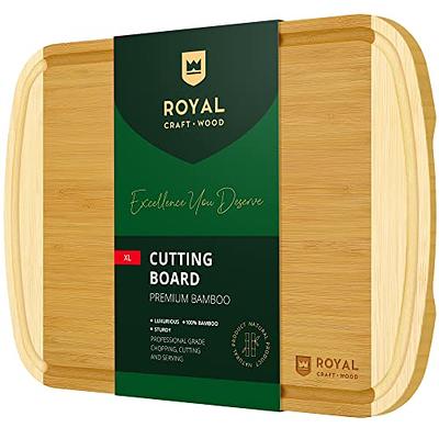 Farberware 3-Piece Wood Cutting Board Set, Reversible Chopping Boards for  Meal Prep and Serving, Charcuterie Boards, Wooden Cutting Boards with