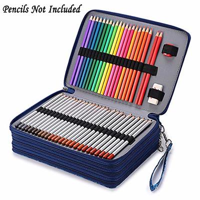 BTSKY Zippered Pencil Case-Canvas 72 Slots Handy Pencil Holders with  Printing Pattern for Prismacolor Watercolor Pencils, Crayola Colored  Pencils, Marco Pencils Rose - Yahoo Shopping