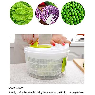 Kitchen Salad Spinner, Salad Spinner, Double-layer Large Capacity Dryer,  Manual Lettuce Spinner, Multifunctional Dehydrator Drainer, Vegetable Washer  Spinner for Home Kitchen Washing - Yahoo Shopping