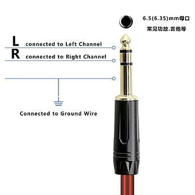 2M 3.5mm 6.5mm Male to 3 Pin XLR Male Female Microphone Cable Audio Adapter  Cord