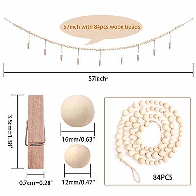 Wooden Beads With Jute Twine 6 Sizes Wood Beads For Crafts - Temu