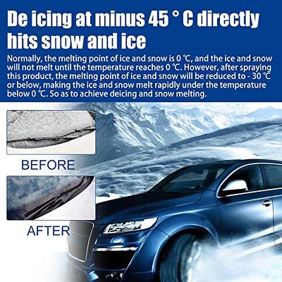 ikasus Auto Windshield Deicing Spray Snow Melting Spray Windshield De-Icer,  Fast Ice Melting Spray Defrosting Anti Frost Spray Deicer Spray for Car  Windshield Windows Wipers and Mirrors 60ml - Yahoo Shopping