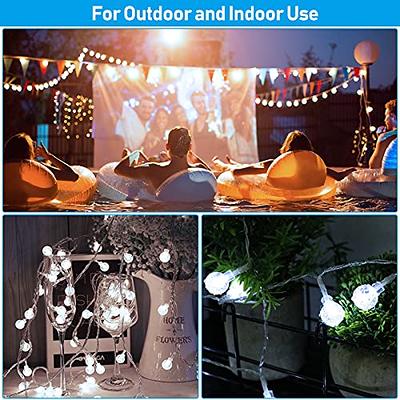 Ip65 Waterproof] Outdoor String Lights Battery Operated, 33Ft 100
