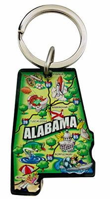 Westmon Works State of Alabama Key Chain Acrylic Souvenir Keychain Retro  Style Map Gift 2 Inch - Yahoo Shopping