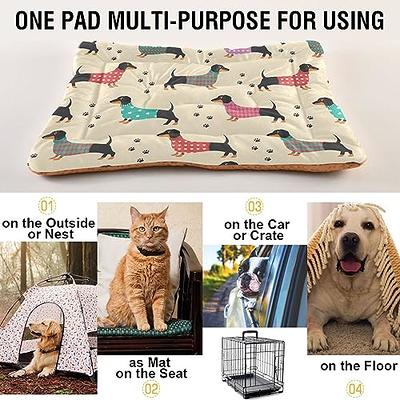 Vonabem Dog Bed Crate Pad, Deluxe Plush Soft Pet Beds, Washable