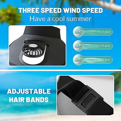 Breathable Cooling Fan Hat Sunscreen Fan Sun Visor Hat Fishing Hat Cooling  peaked cap Hat Usb Charging Hat Fan for Sport Outdoor