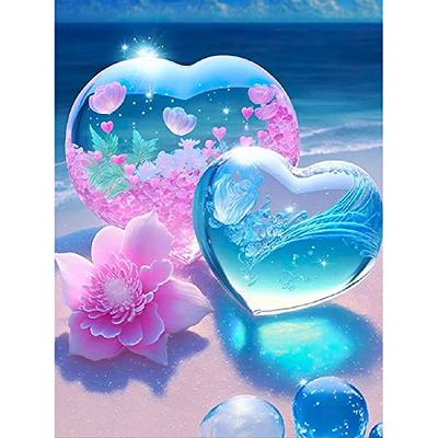 Diamond Painting Kit For Adults, Heart And Flower Pattern With 5d Full  Round Butterfly Diamond Art Painting Kit For Beginners, Diamond Dots Art  Painting Kit