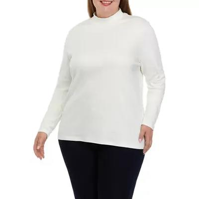 Plus Size Women's Thermal Crewneck Long-Sleeve Top by Comfort