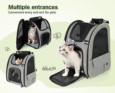 Pet Backpack Carrier for Small Cats and Dogs Breathable Kittens Backpack  with Adjustable Shoulder Strap Cats Bag for Small Animals Travel Hiking