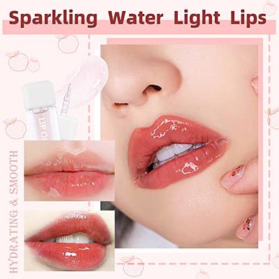 Lip Gloss Pigment Set Hydrating Lip Glow Oil Moisturizing Lip Oil Gloss  Transparent Toot Lip Oil Tinted Non Sticky Nourishing Long Lasting  Repairing