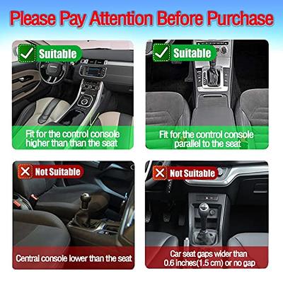 Movecup Car Seat Gap Filler Leather Car Seat Organizer Front Seats Car  Adjustable Gap Filler for Phones, Glasses, Keys, Cards (Black(2 price)) -  Yahoo Shopping