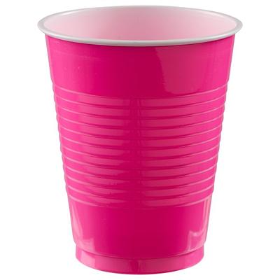 Amscan Go Brightly Plastic Cups 18 Oz Red Pack Of 16 Cups - Office Depot