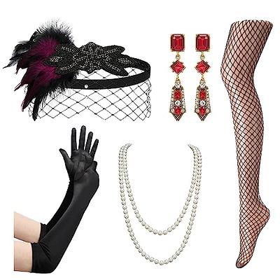 SWEETV 7Pcs 1920s Flapper Accessories Set for Women, Great Gatsby Roaring  20s Women Costume Accessories Sets - Yahoo Shopping