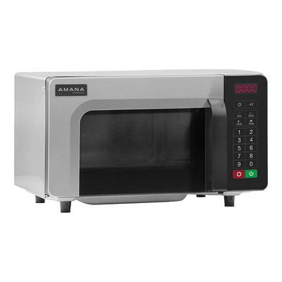 Amana HDC10Y15 Heavy-Duty Stainless Steel Compact Commercial Microwave with  Push Button Controls - 120V, 1000W